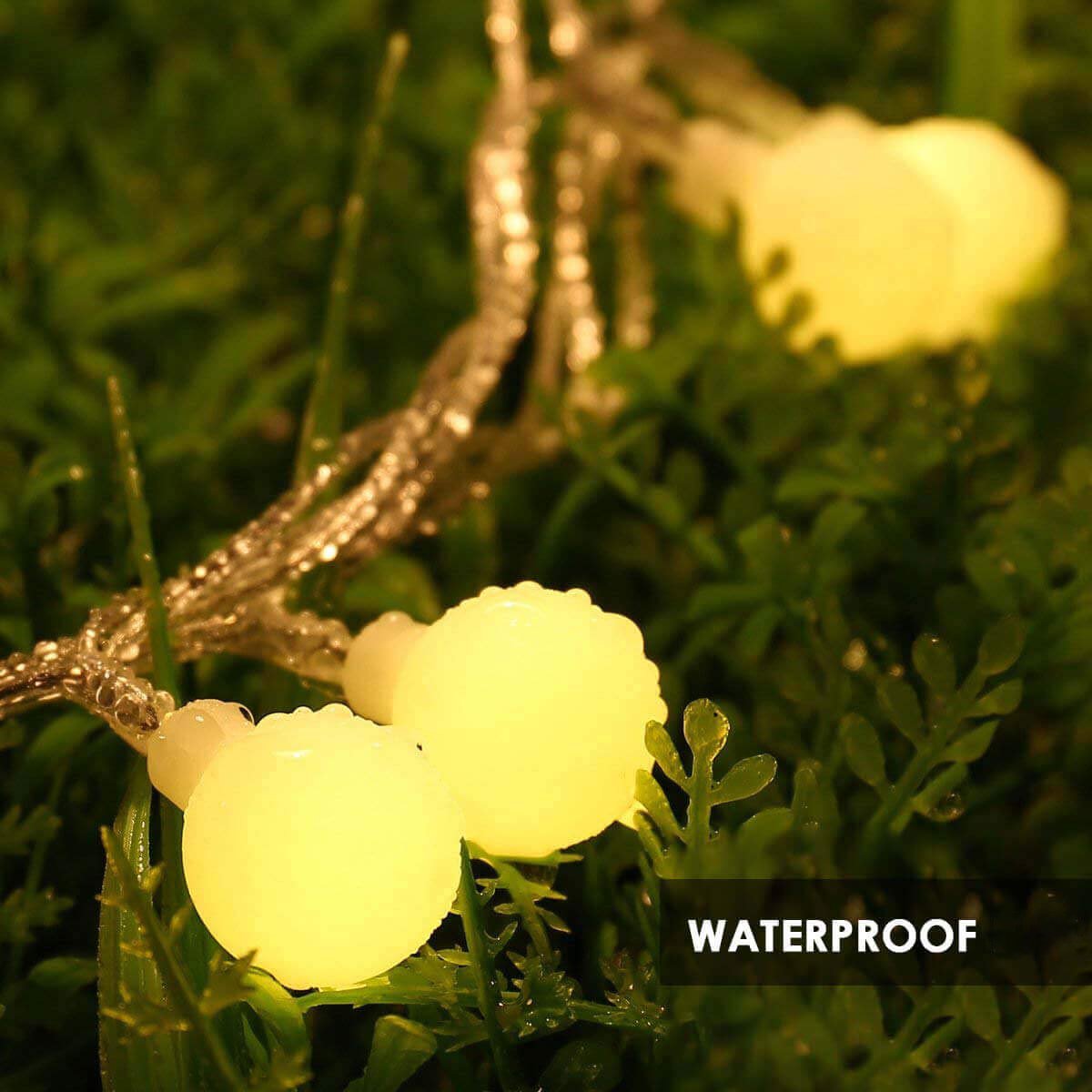 20 Small Crystal Ball Battery Operated Still Fairy Lights for Home  Party Decoration